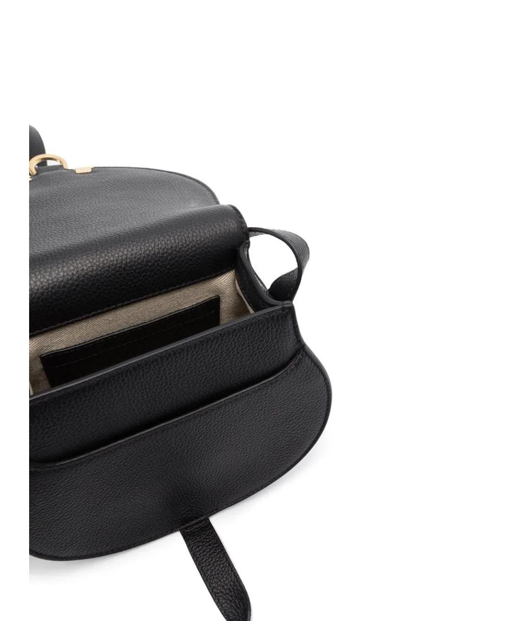 CHLOE Черная кожаная сумка через плечо, фото 5
