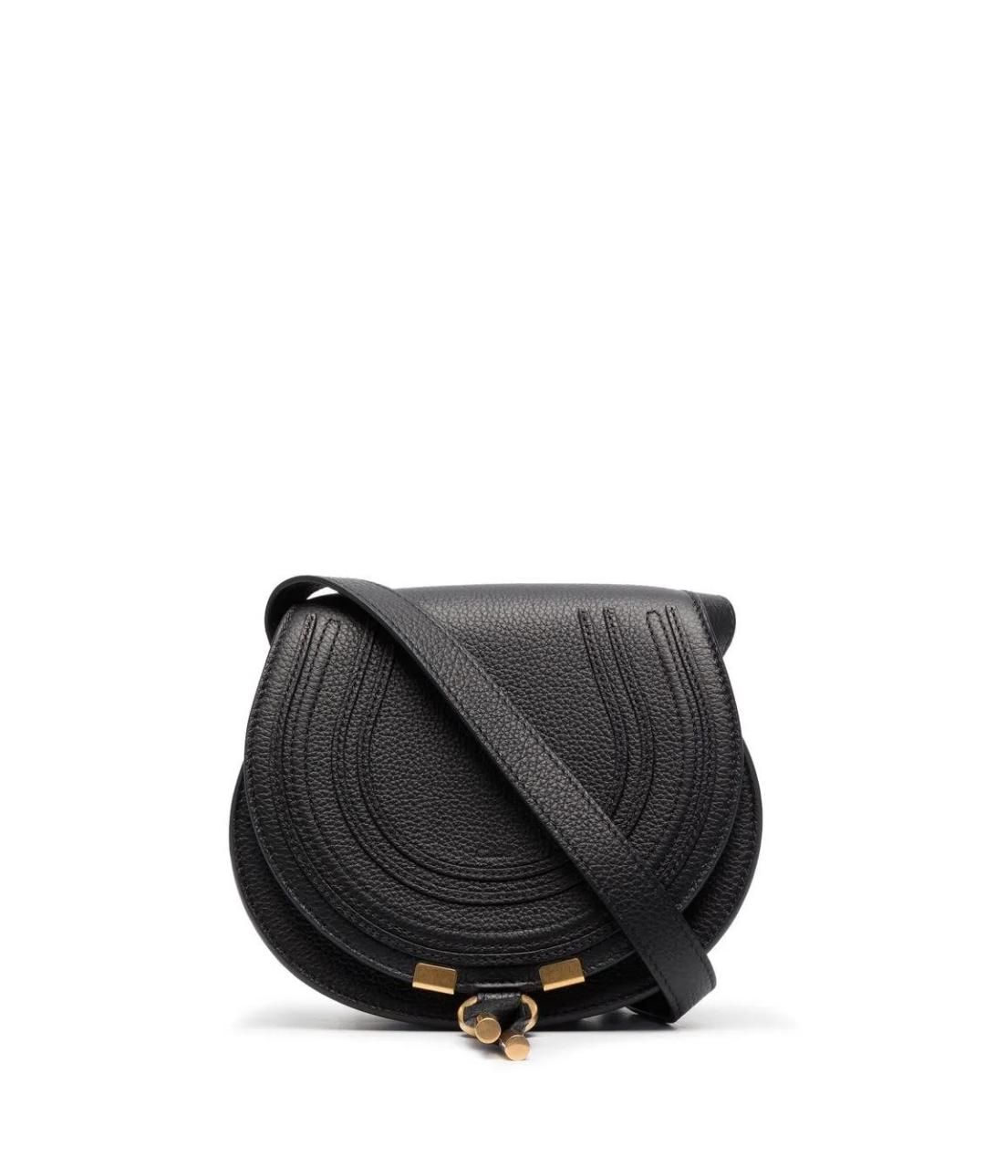 CHLOE Черная кожаная сумка через плечо, фото 1
