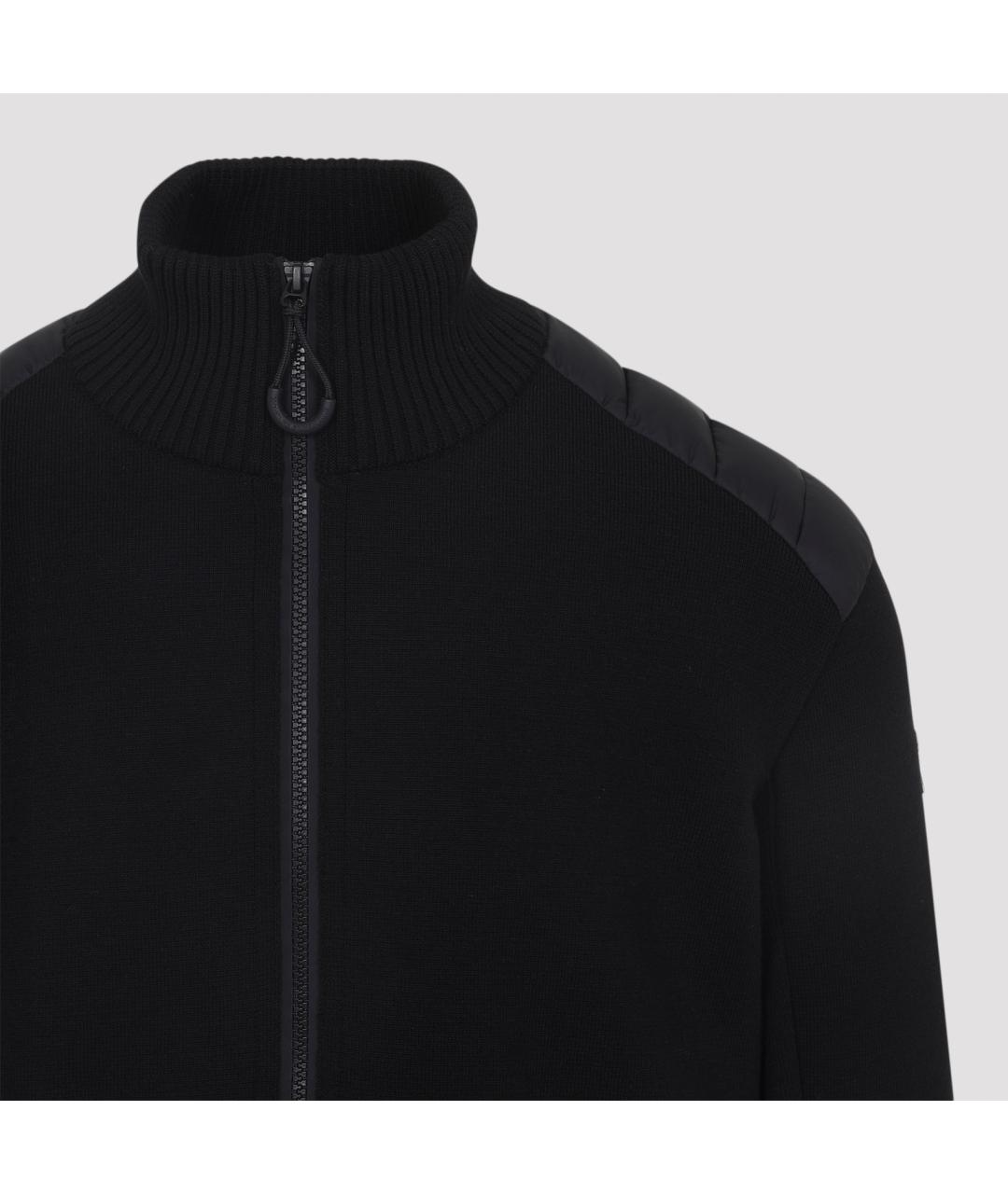 MONCLER Черный шерстяной кардиган, фото 5