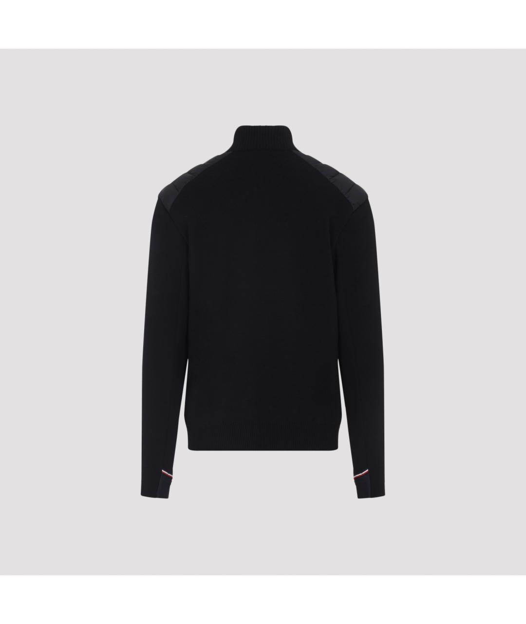 MONCLER Черный шерстяной кардиган, фото 3