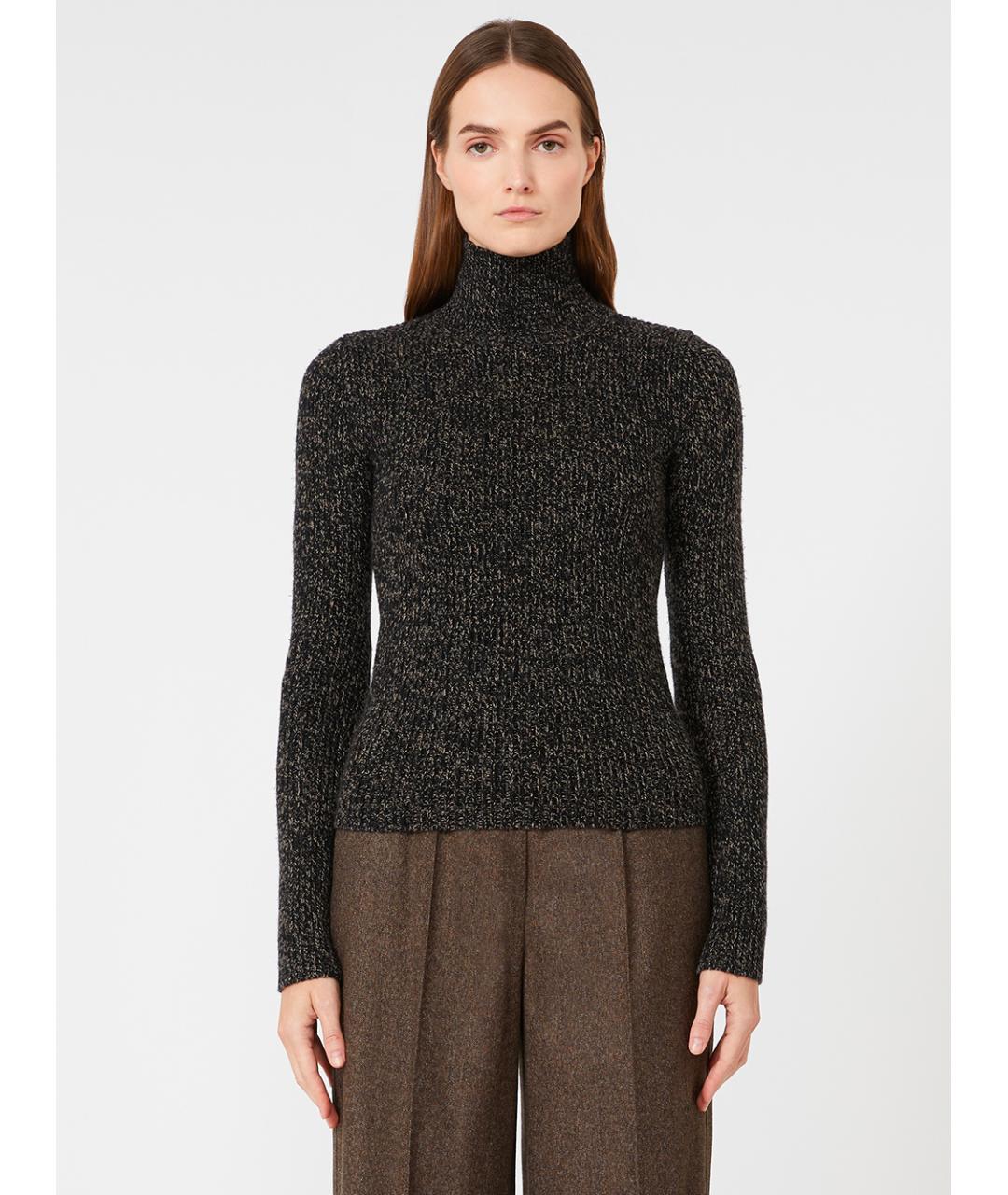 MAX MARA Черный кашемировый джемпер / свитер, фото 2
