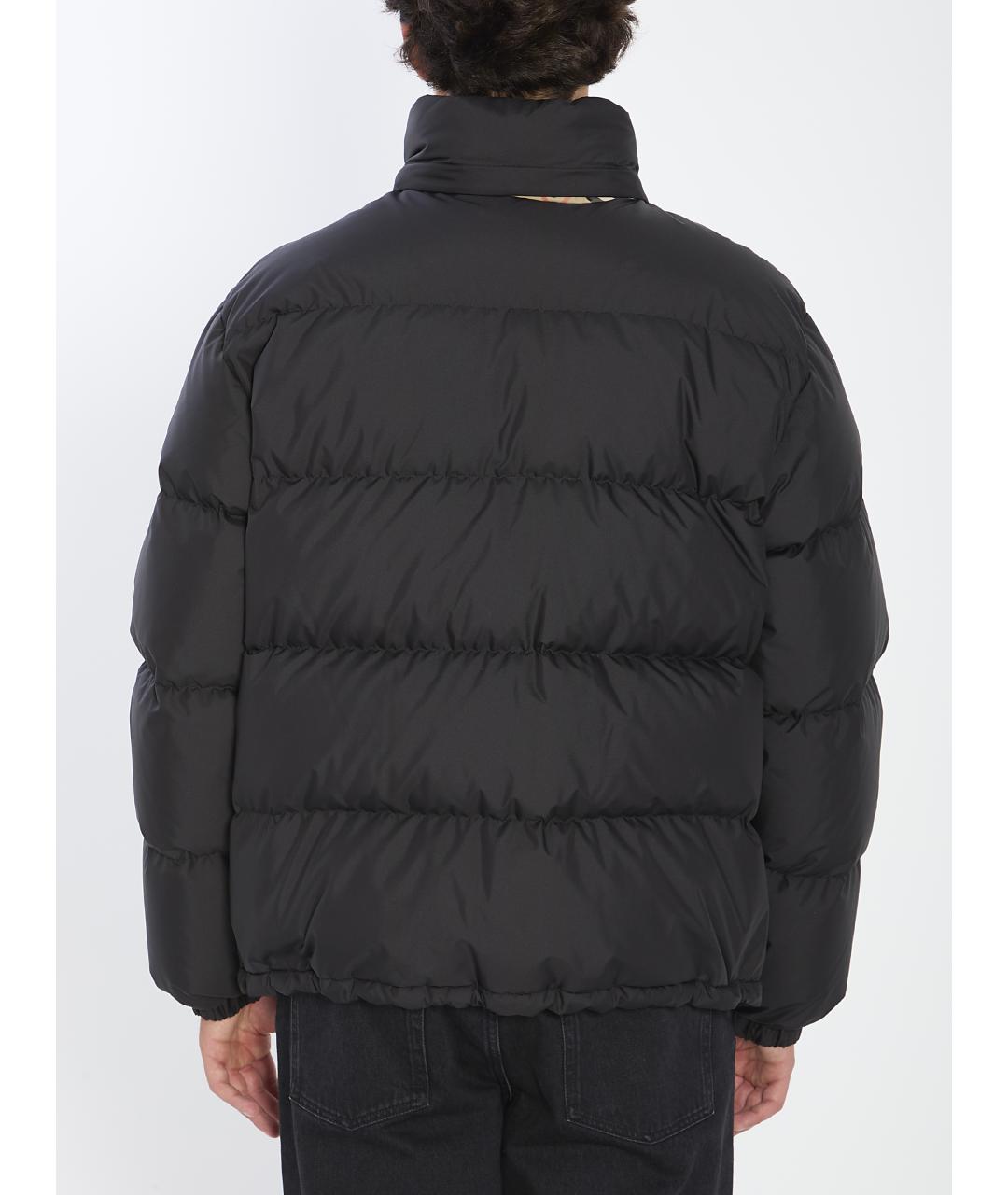 BURBERRY Черный полиэстеровый пуховик, фото 5