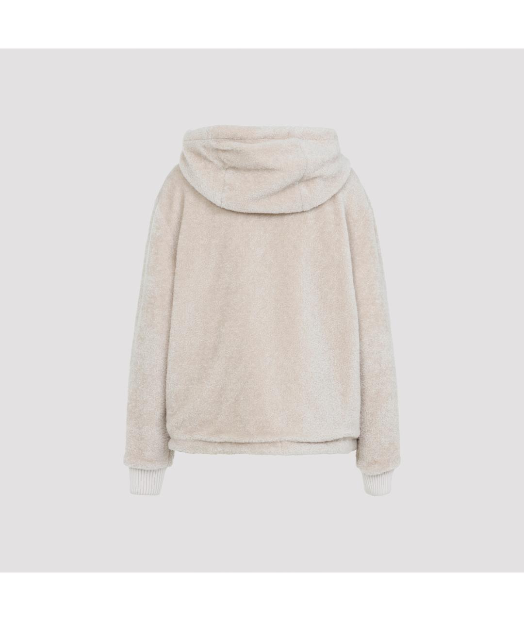 MONCLER Бежевая полиамидовая куртка, фото 2