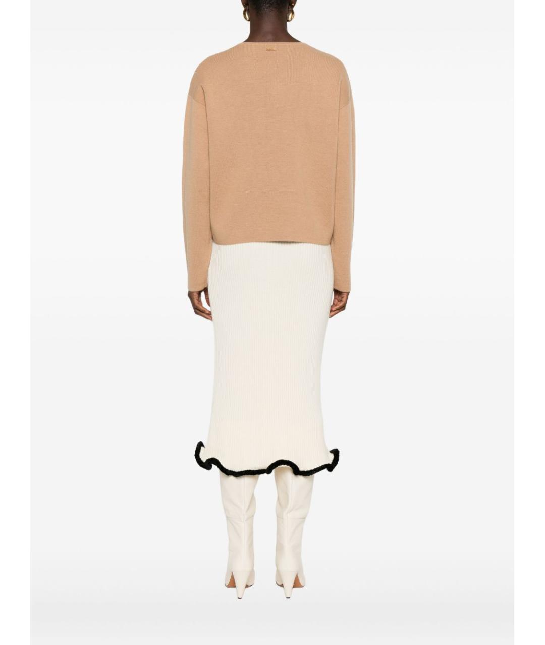 MAX MARA Бежевый кашемировый джемпер / свитер, фото 5