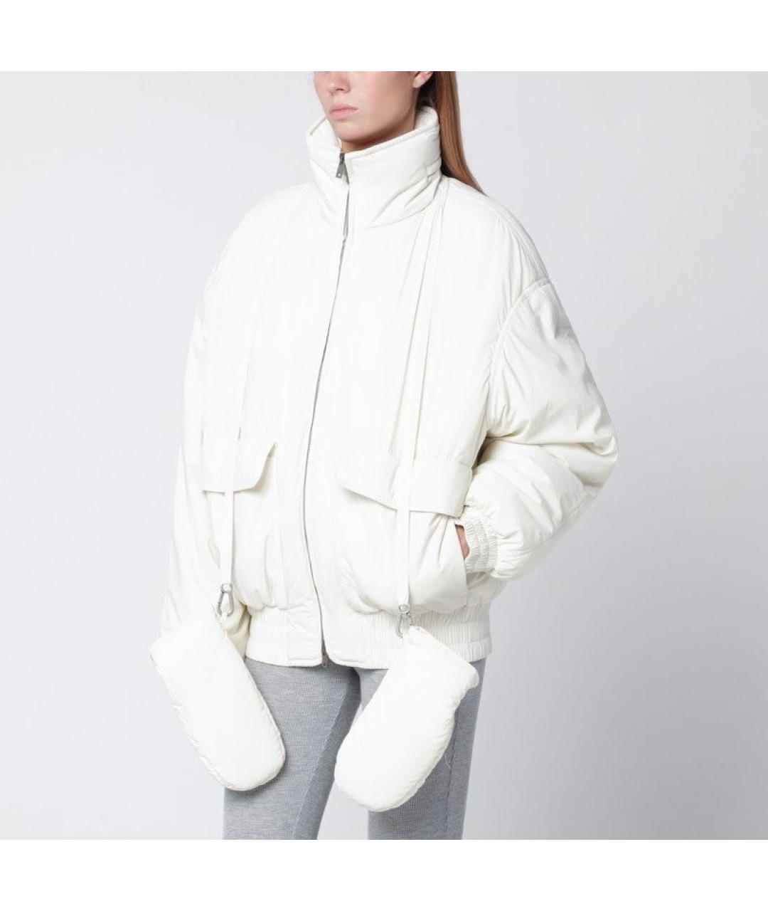 GOLDEN GOOSE DELUXE BRAND Белая полиэстеровая куртка, фото 2