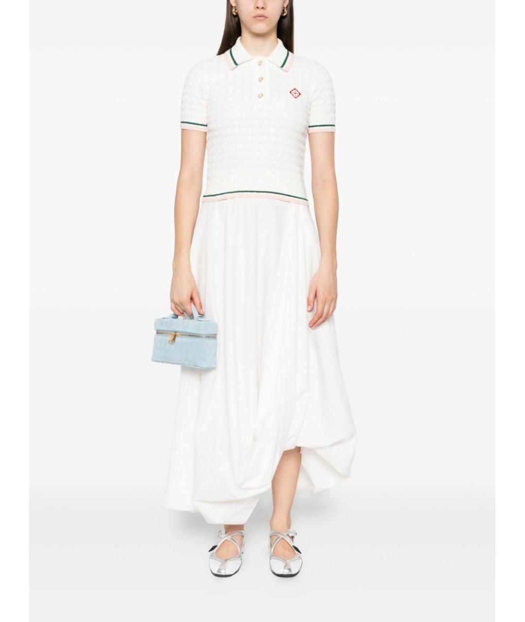 CASABLANCA Белая хлопковая футболка, фото 2