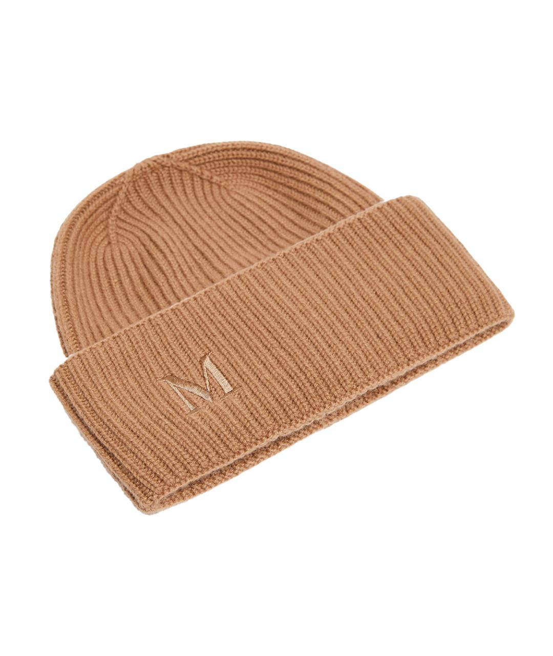 MAX MARA Коричневая кашемировая шапка, фото 2