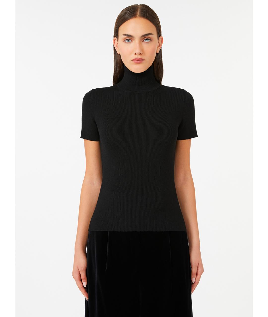 MAX MARA Черный шерстяной джемпер / свитер, фото 2