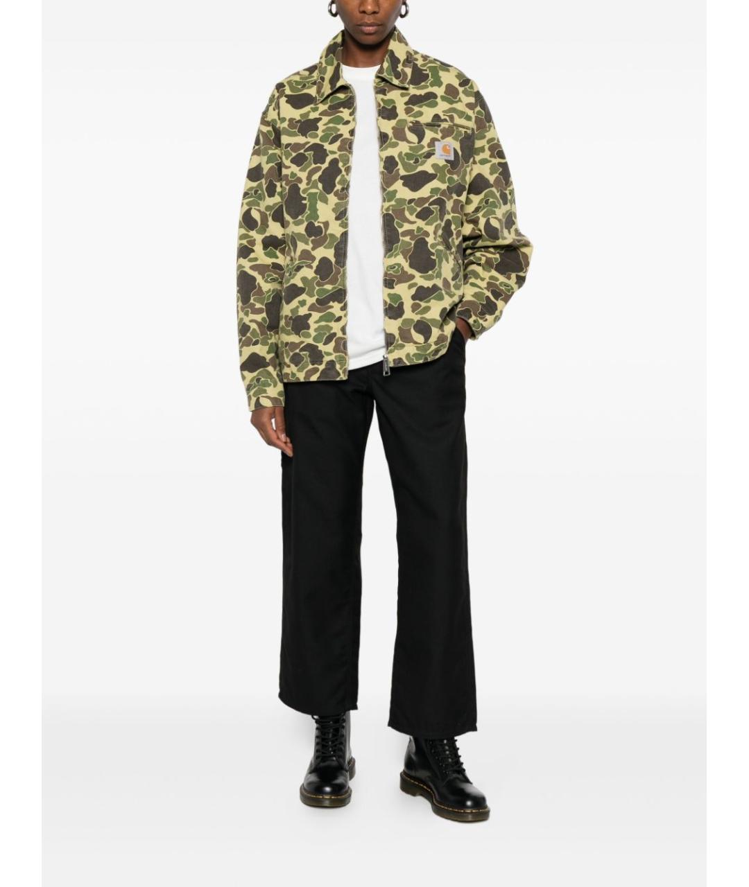CARHARTT WIP Зеленая хлопковая куртка, фото 4