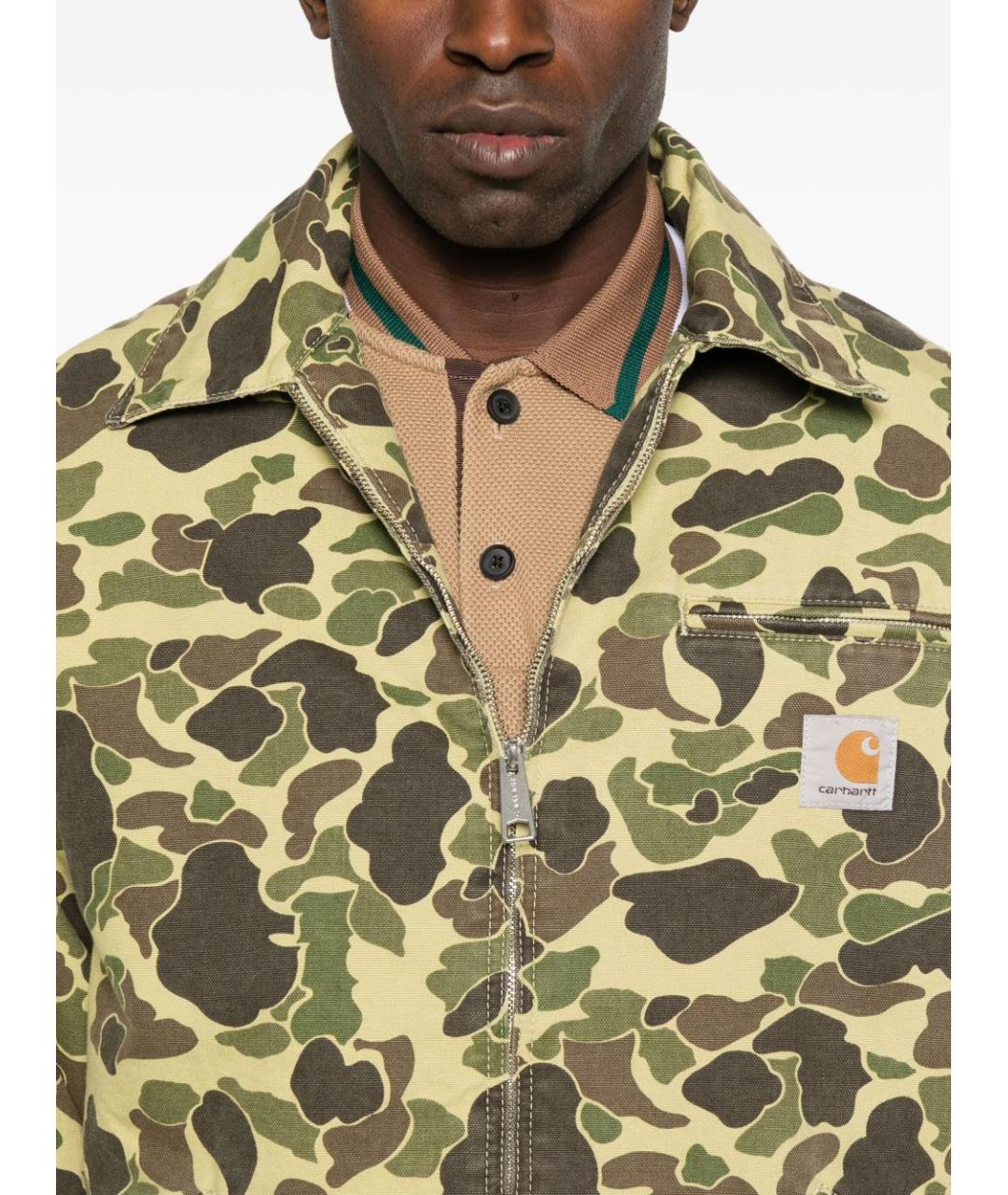 CARHARTT WIP Зеленая хлопковая куртка, фото 5