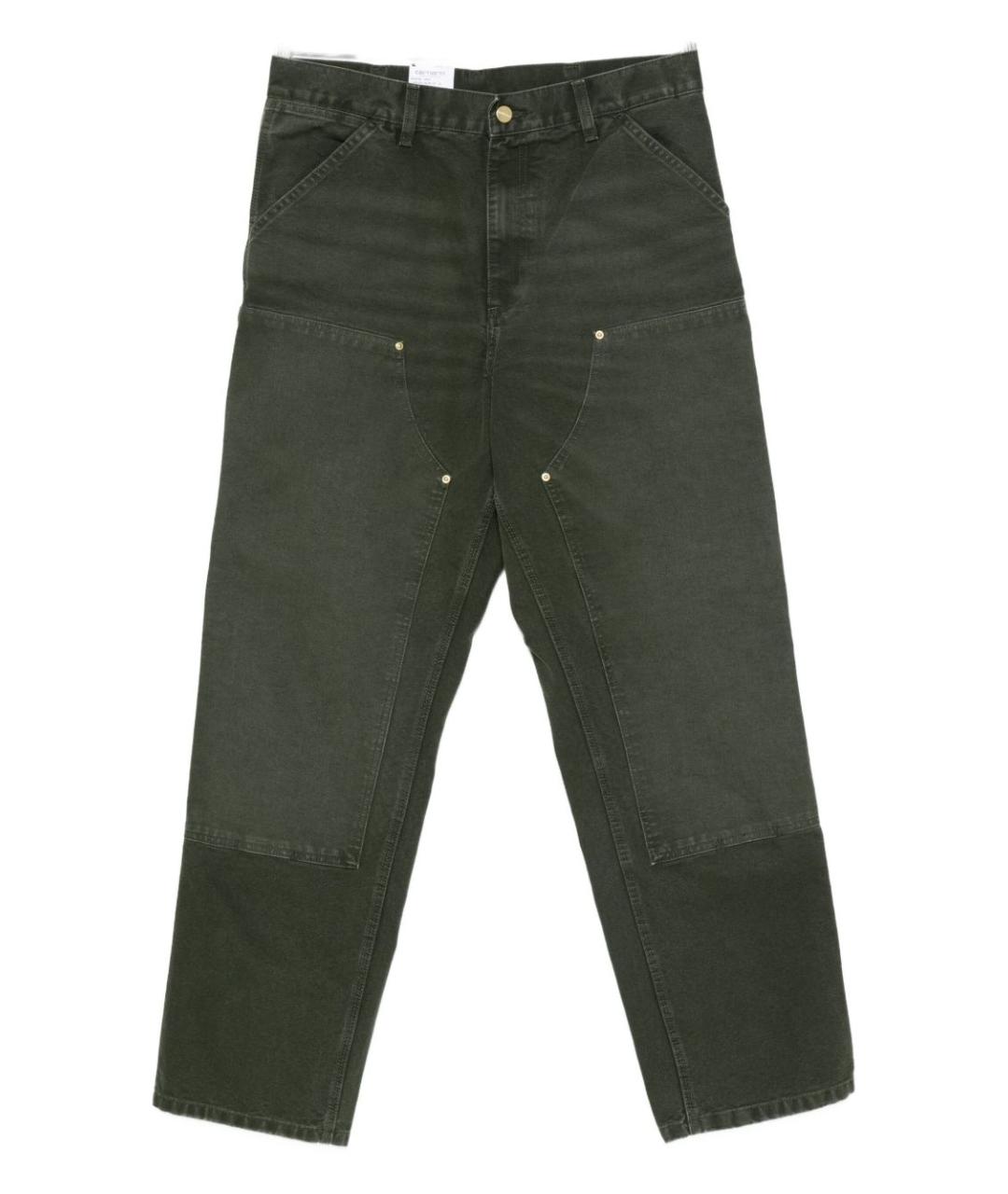 CARHARTT WIP Зеленые хлопковые повседневные брюки, фото 1