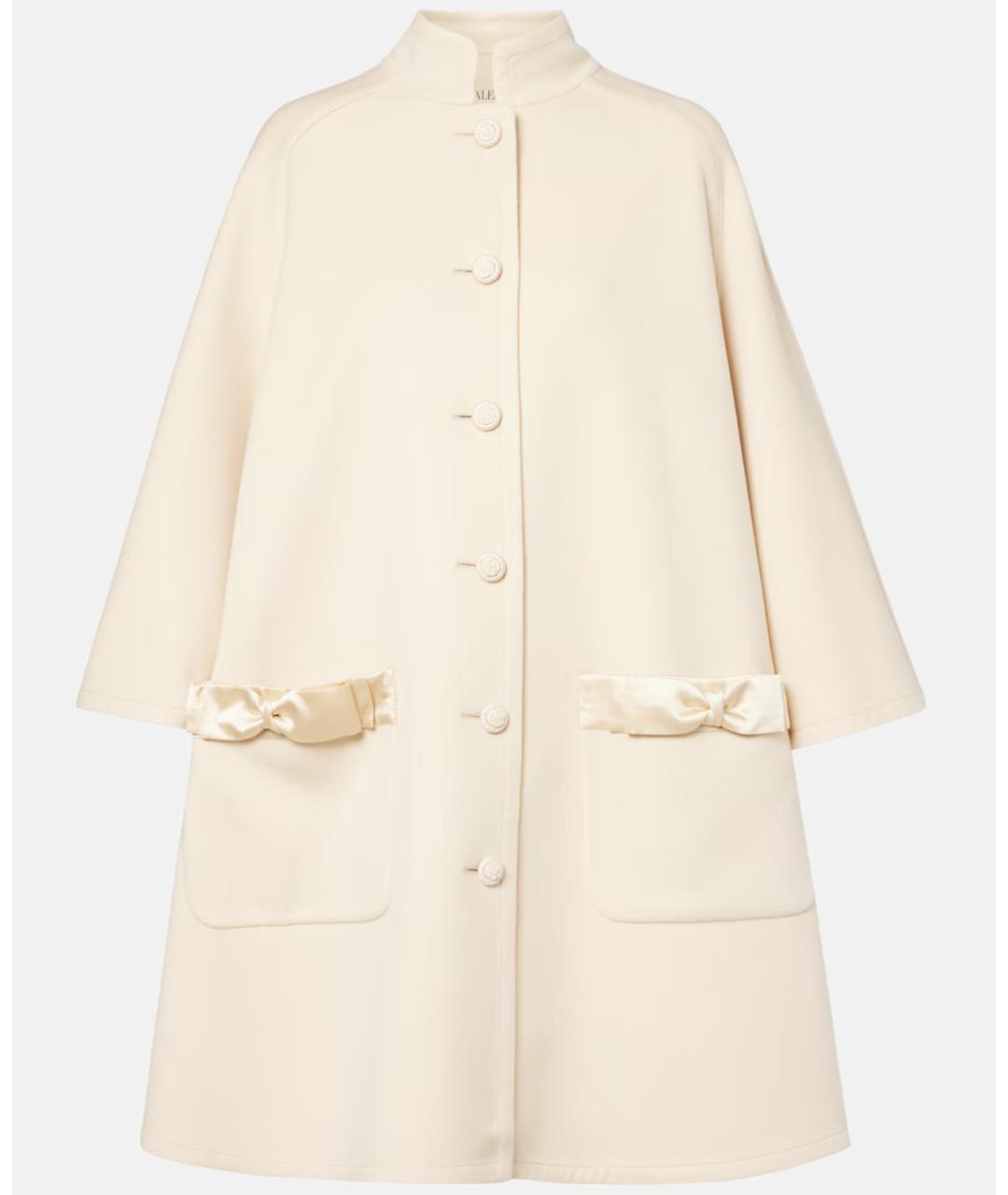 VALENTINO Бежевое шерстяное пальто, фото 6