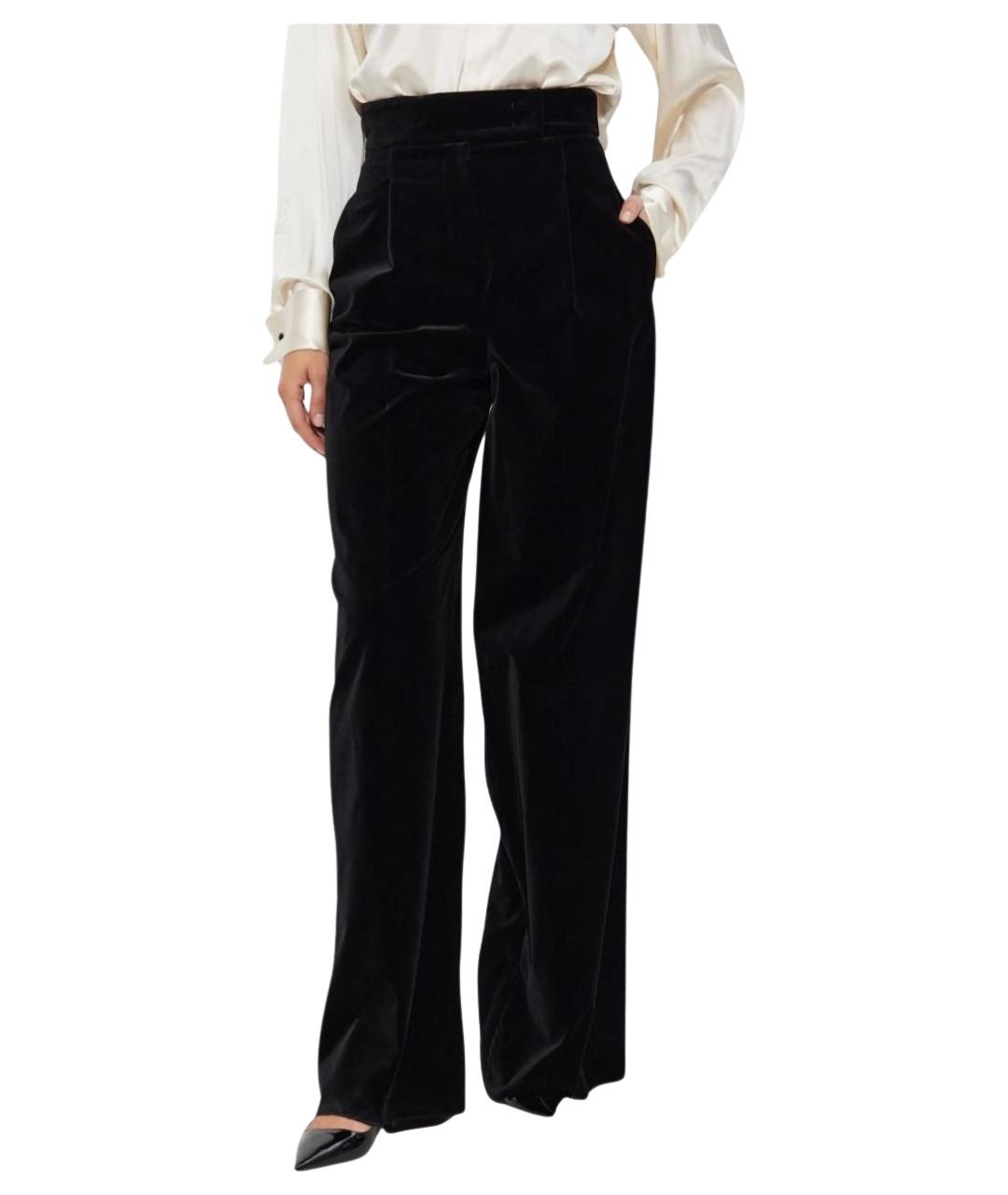 MAX MARA Черные прямые брюки, фото 3