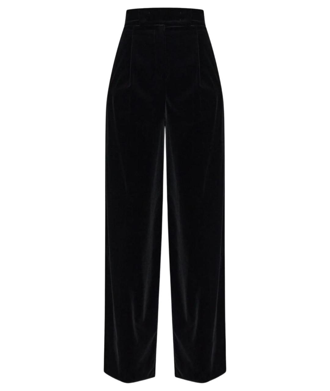 MAX MARA Черные прямые брюки, фото 1