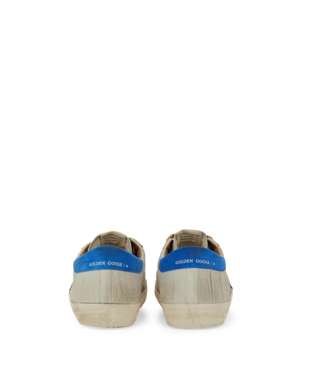 GOLDEN GOOSE DELUXE BRAND Серые кожаные низкие кроссовки / кеды, фото 4
