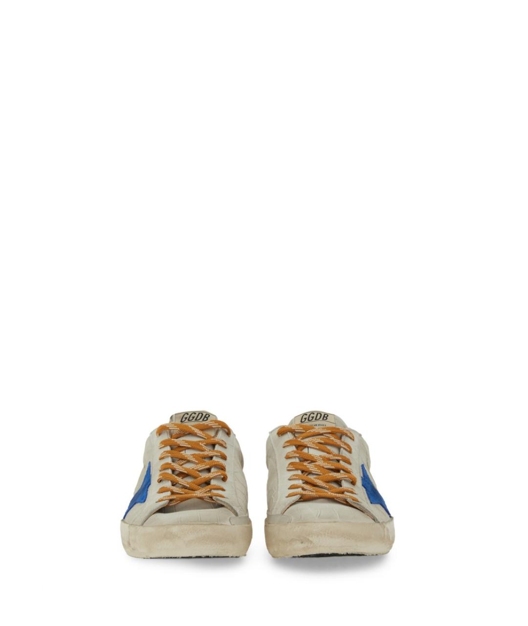 GOLDEN GOOSE DELUXE BRAND Серые кожаные низкие кроссовки / кеды, фото 5