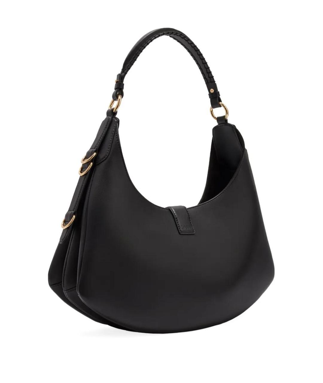 GANNI Черная кожаная сумка через плечо, фото 3