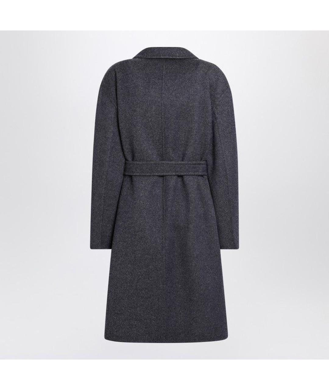 MAX MARA Синее шерстяное пальто, фото 2