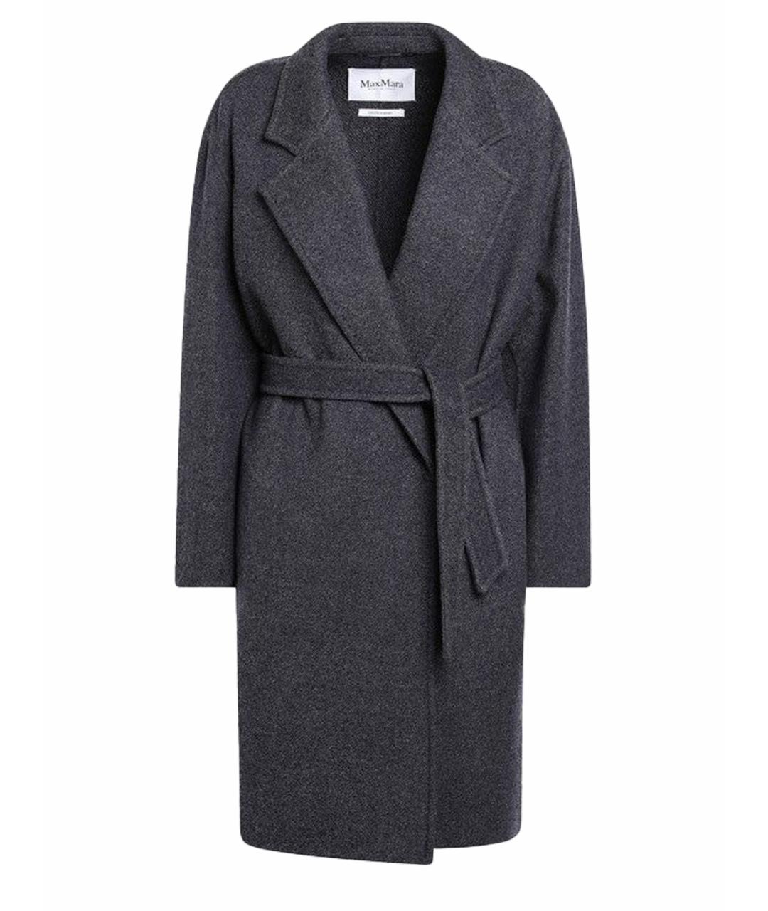 MAX MARA Синее шерстяное пальто, фото 1