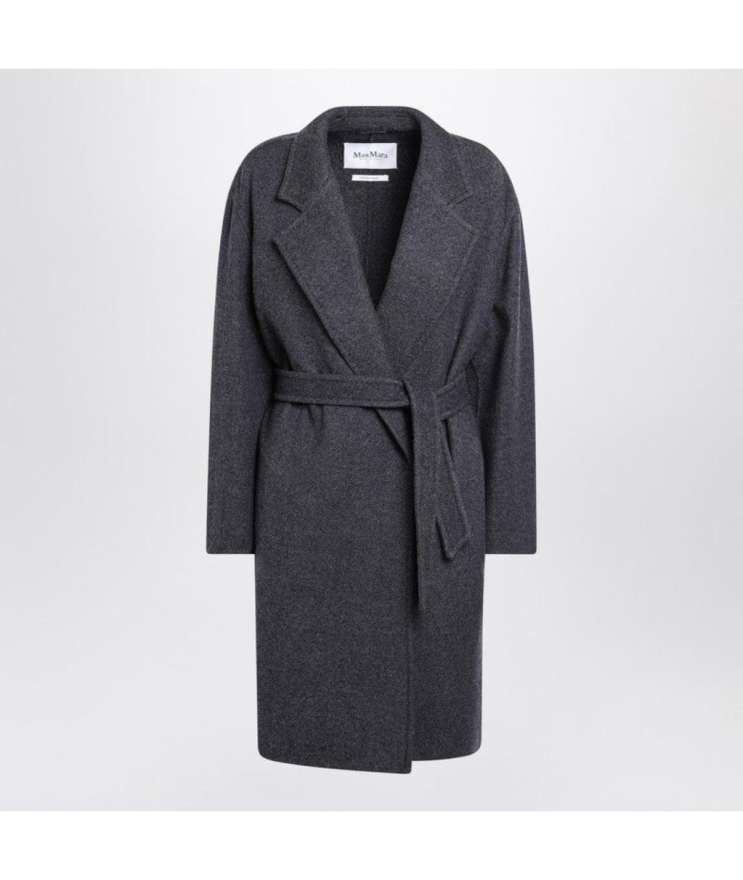 MAX MARA Синее шерстяное пальто, фото 3