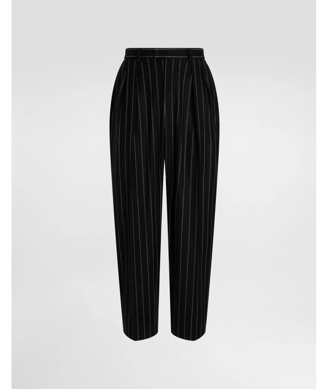 DOLCE&GABBANA Мульти шерстяные повседневные брюки, фото 4