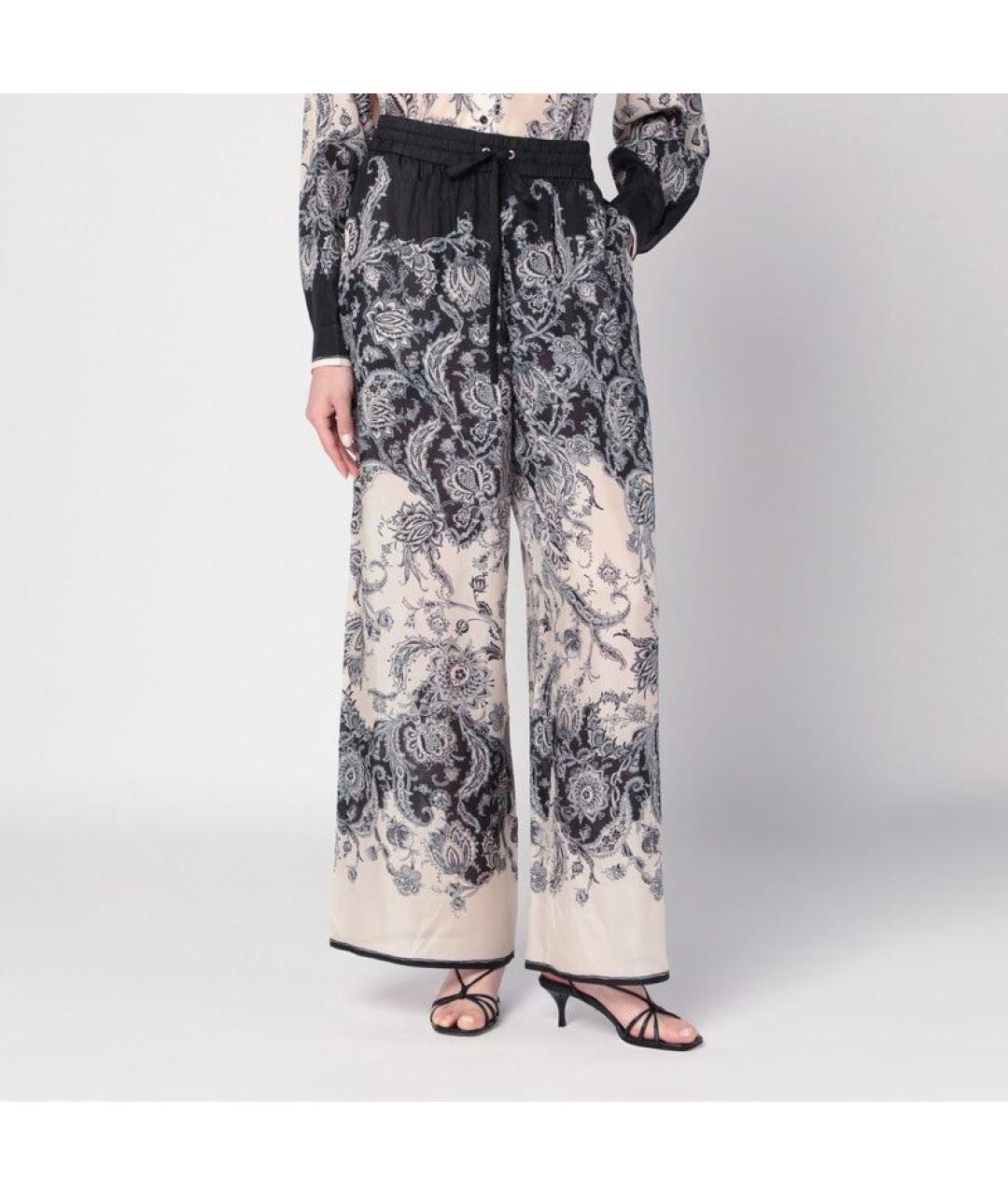 ZIMMERMANN Мульти шелковые брюки широкие, фото 2