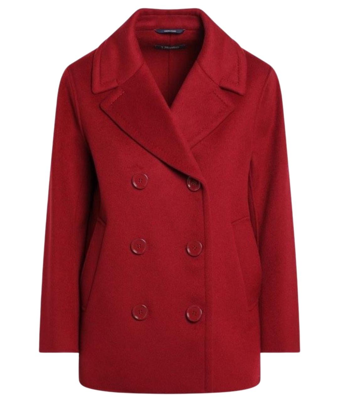 'S MAX MARA Красное шерстяное пальто, фото 1