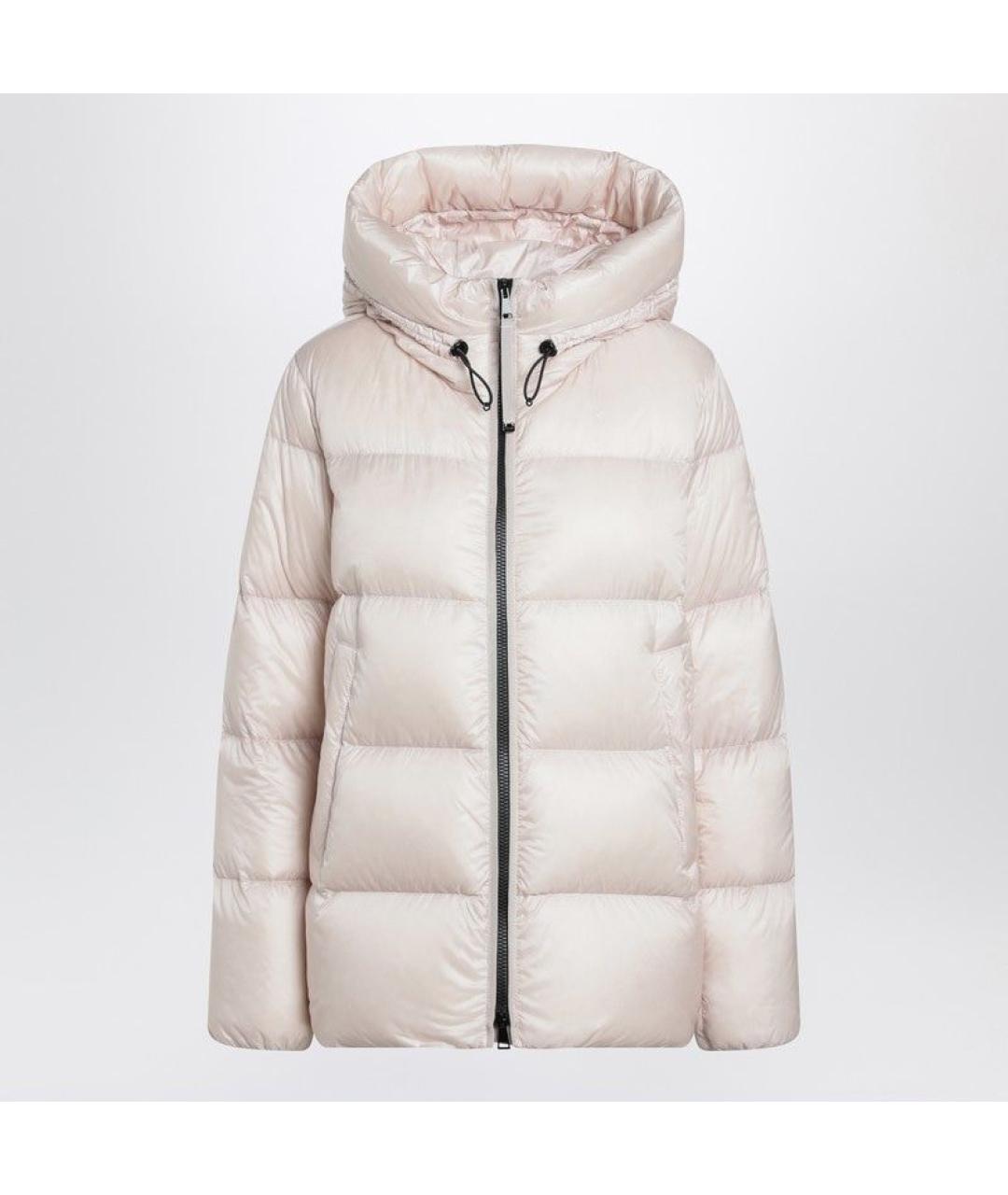 MONCLER Розовый полиамидовый пуховик, фото 5