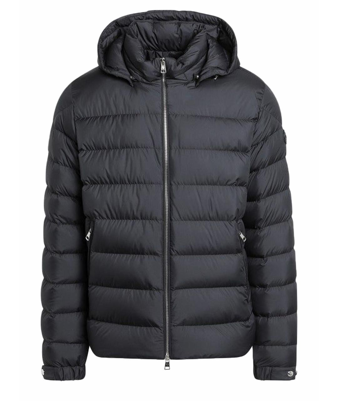 MONCLER Черная полиэстеровая куртка, фото 1