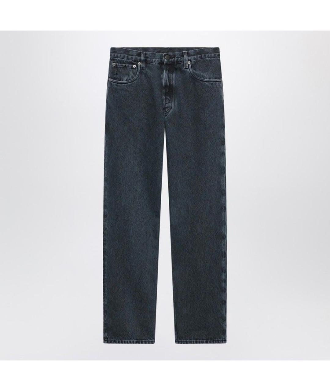 PRADA Синие хлопковые прямые джинсы, фото 4