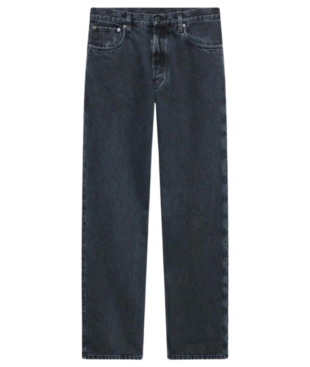 PRADA Синие хлопковые прямые джинсы, фото 1