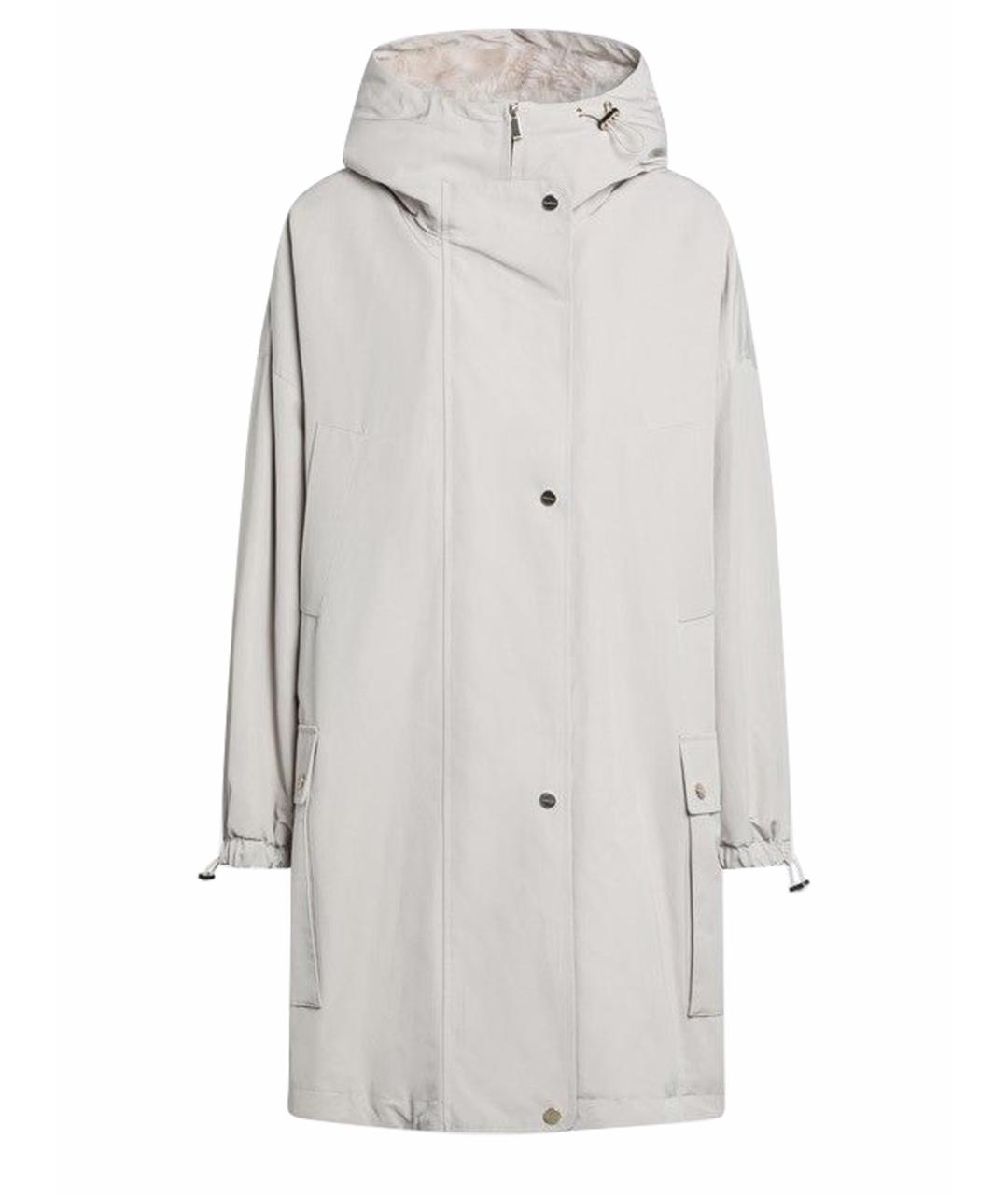 MAX MARA STUDIO Бежевая полиэстеровая парка, фото 1