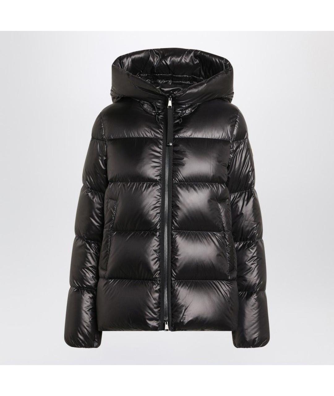 MONCLER Черный полиамидовый пуховик, фото 2