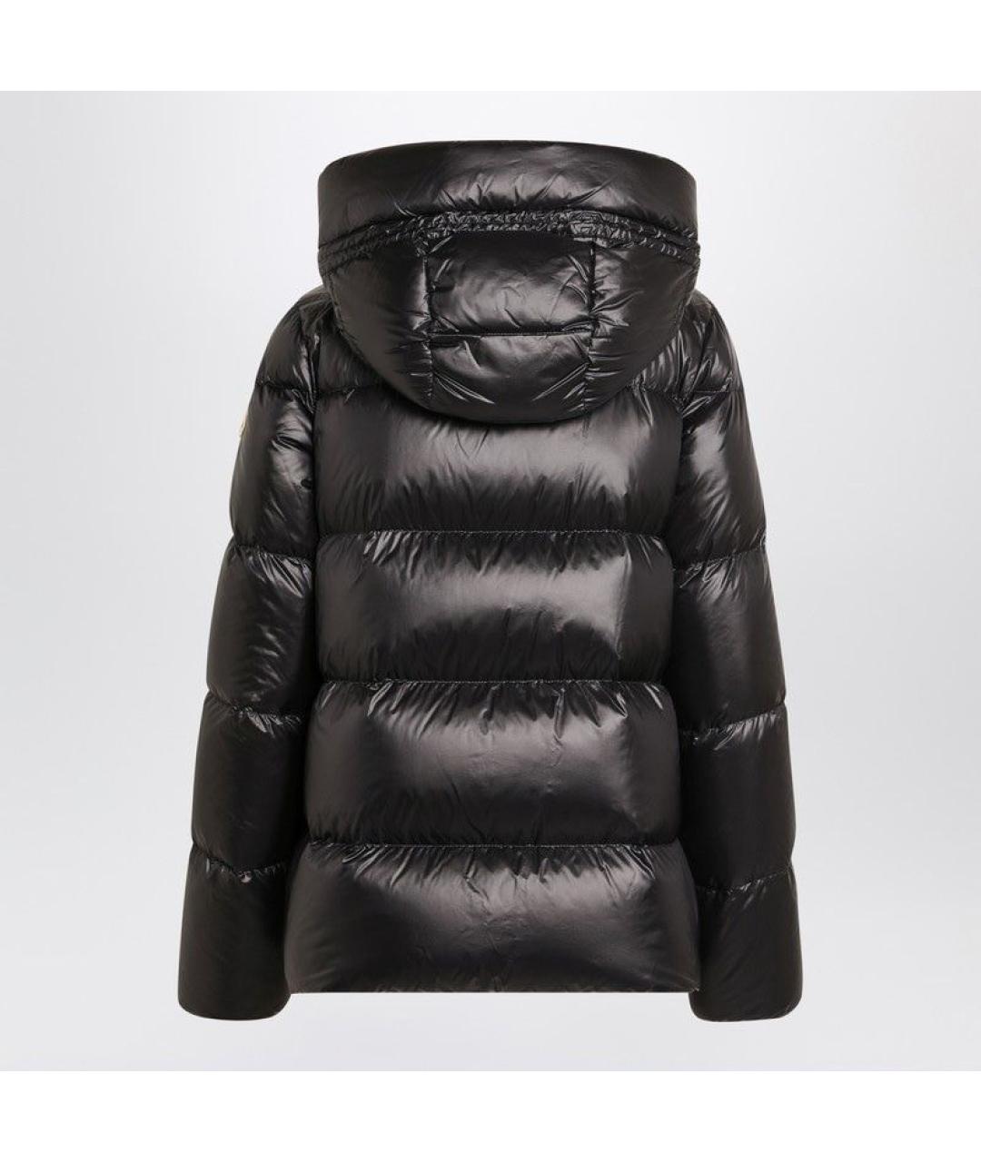 MONCLER Черный полиамидовый пуховик, фото 4
