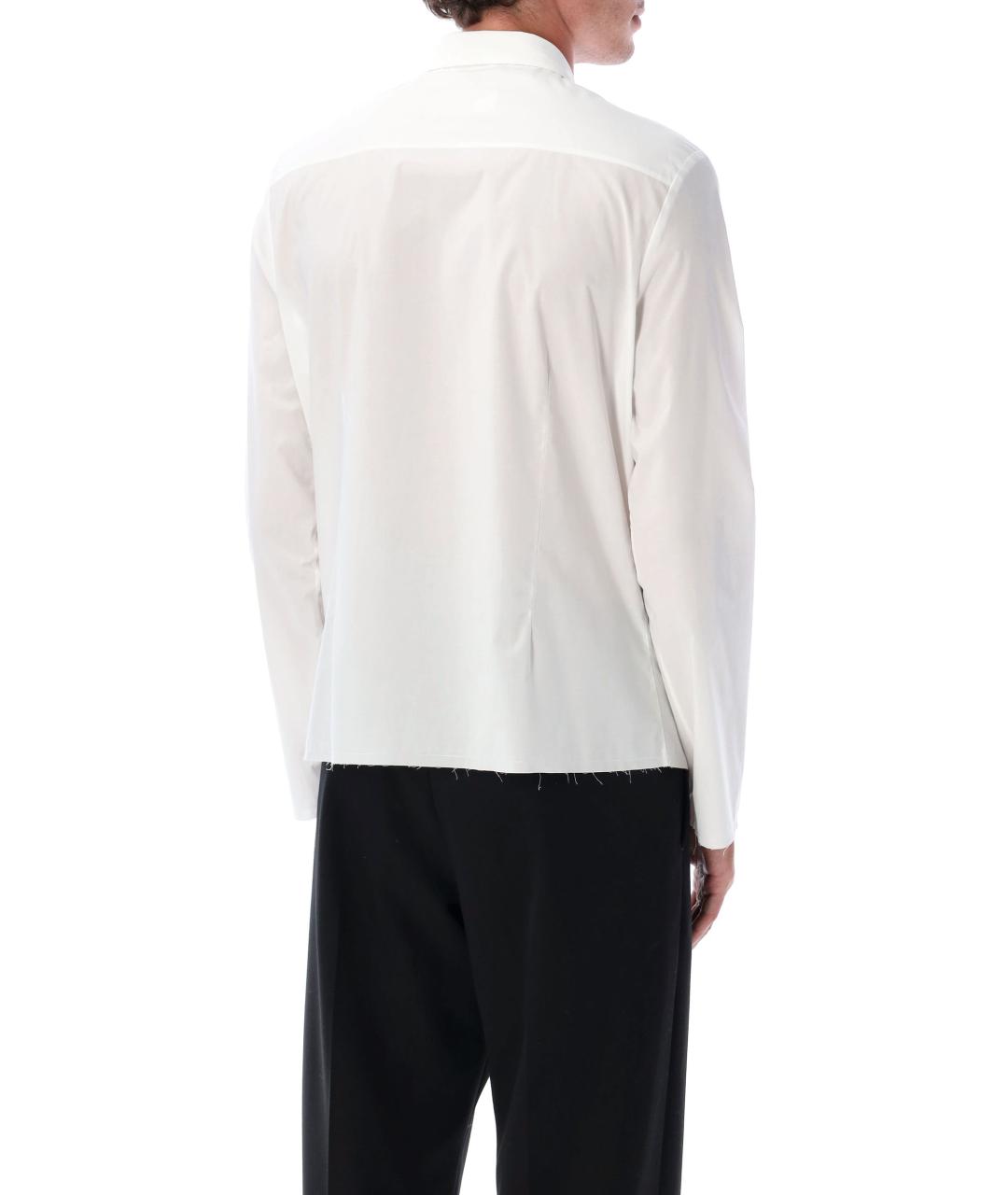 MM6 MAISON MARGIELA Белая хлопковая кэжуал рубашка, фото 3