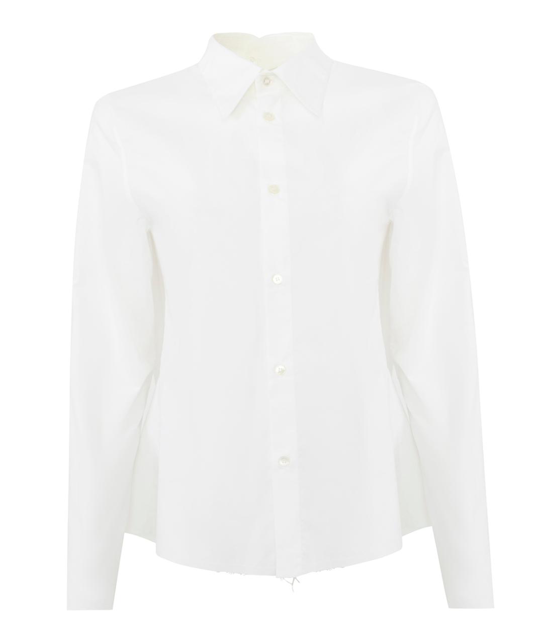 MM6 MAISON MARGIELA Белая хлопковая кэжуал рубашка, фото 1