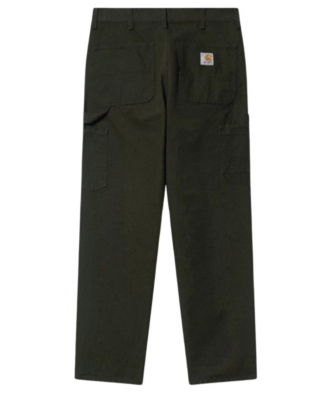 CARHARTT WIP Зеленые хлопковые повседневные брюки, фото 2