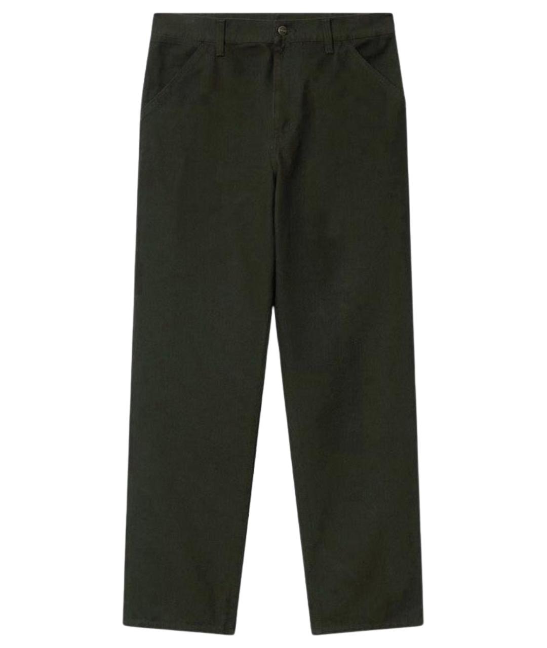 CARHARTT WIP Зеленые хлопковые повседневные брюки, фото 1