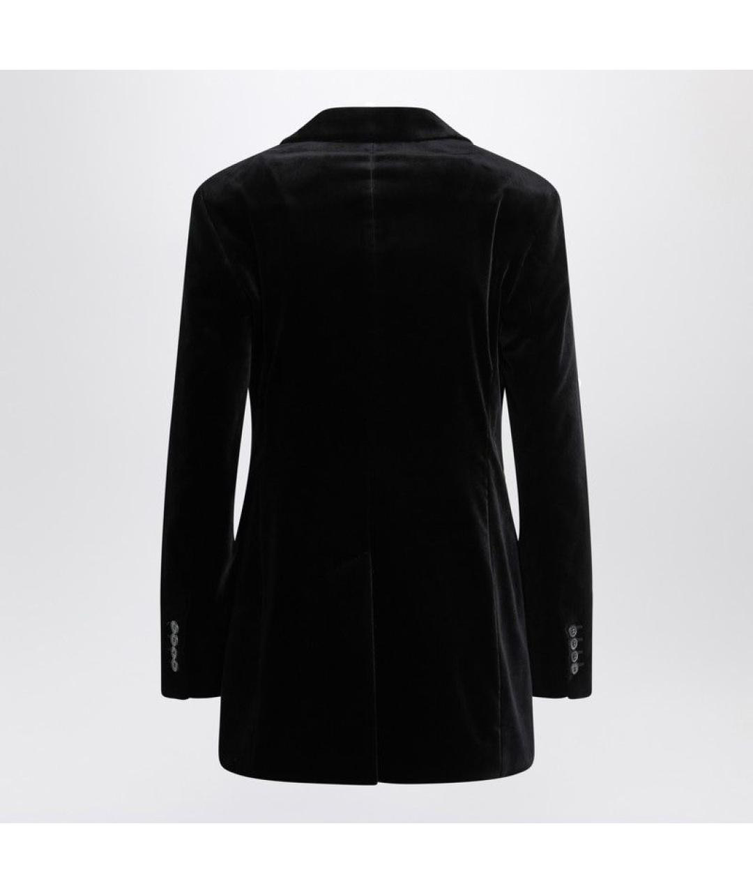 MAX MARA Черный бархатный жакет/пиджак, фото 2