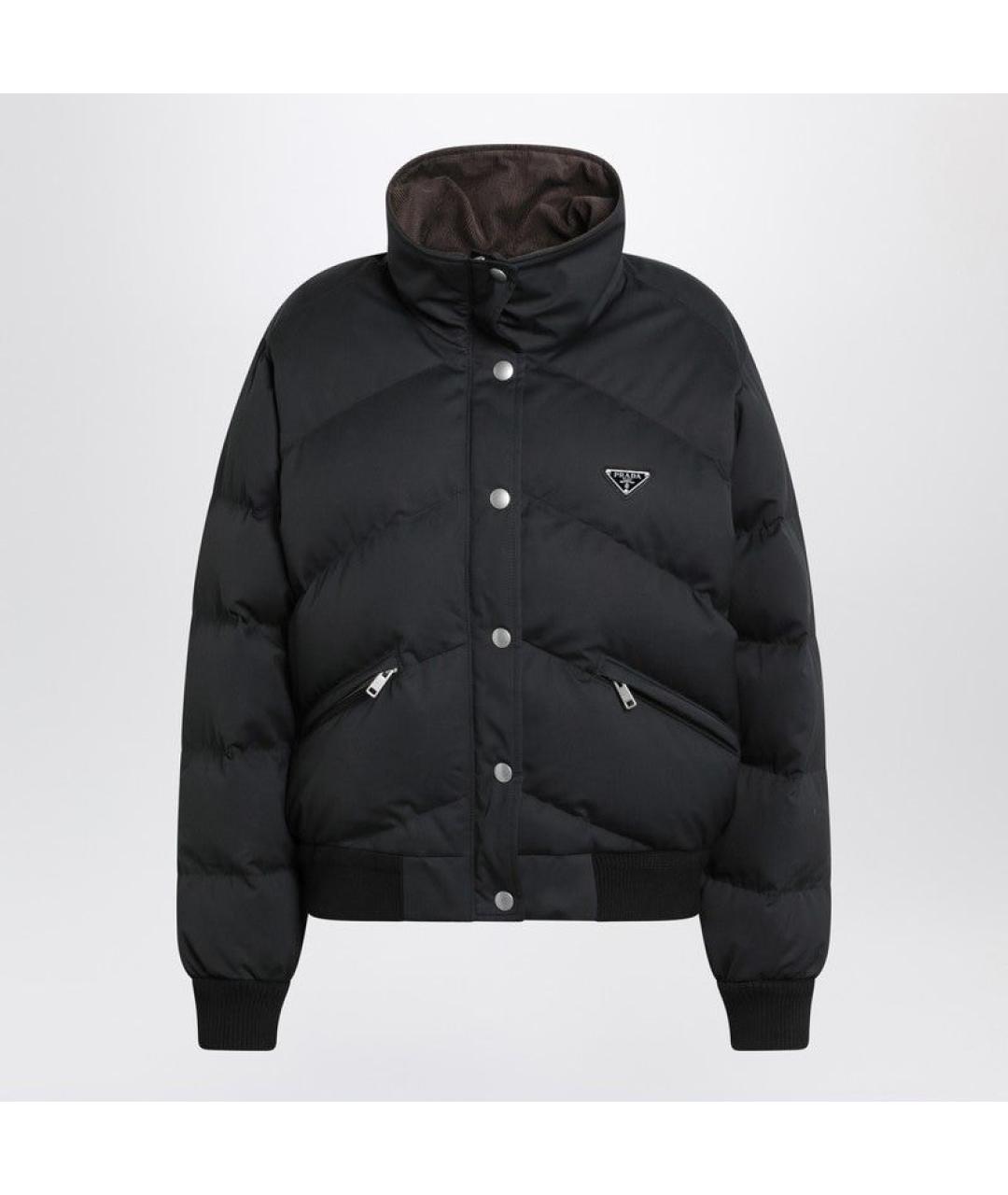 PRADA Черный хлопковый пуховик, фото 5