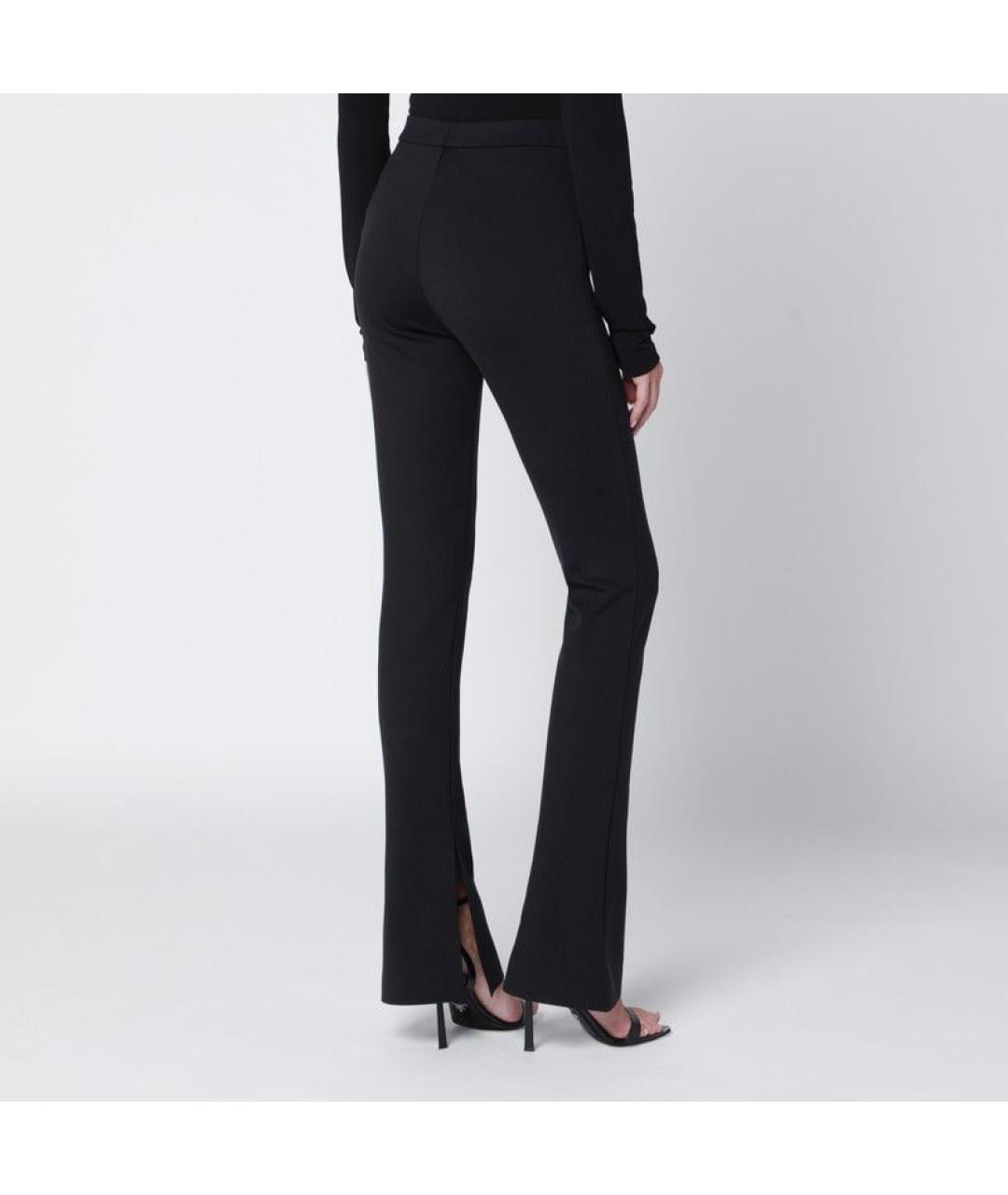 OFF-WHITE Черные полиамидовые брюки узкие, фото 6