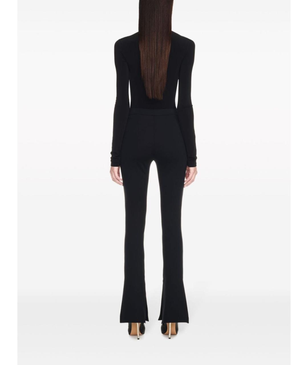 OFF-WHITE Черные полиамидовые брюки узкие, фото 2