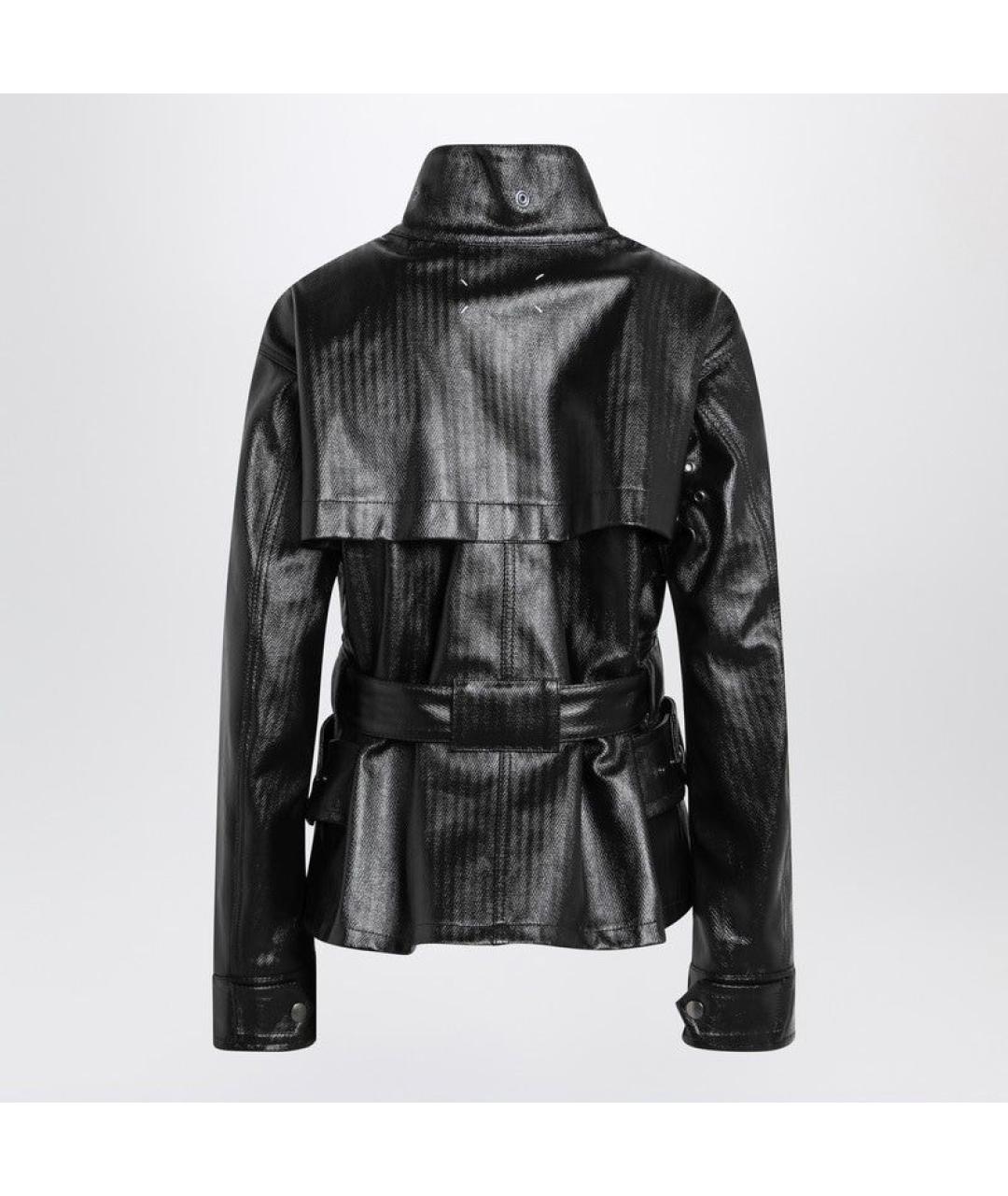 MAISON MARGIELA Черная хлопковая куртка, фото 4