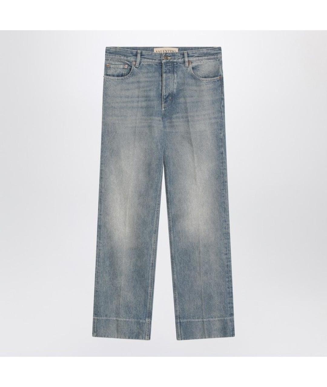 VALENTINO Голубые прямые джинсы, фото 3