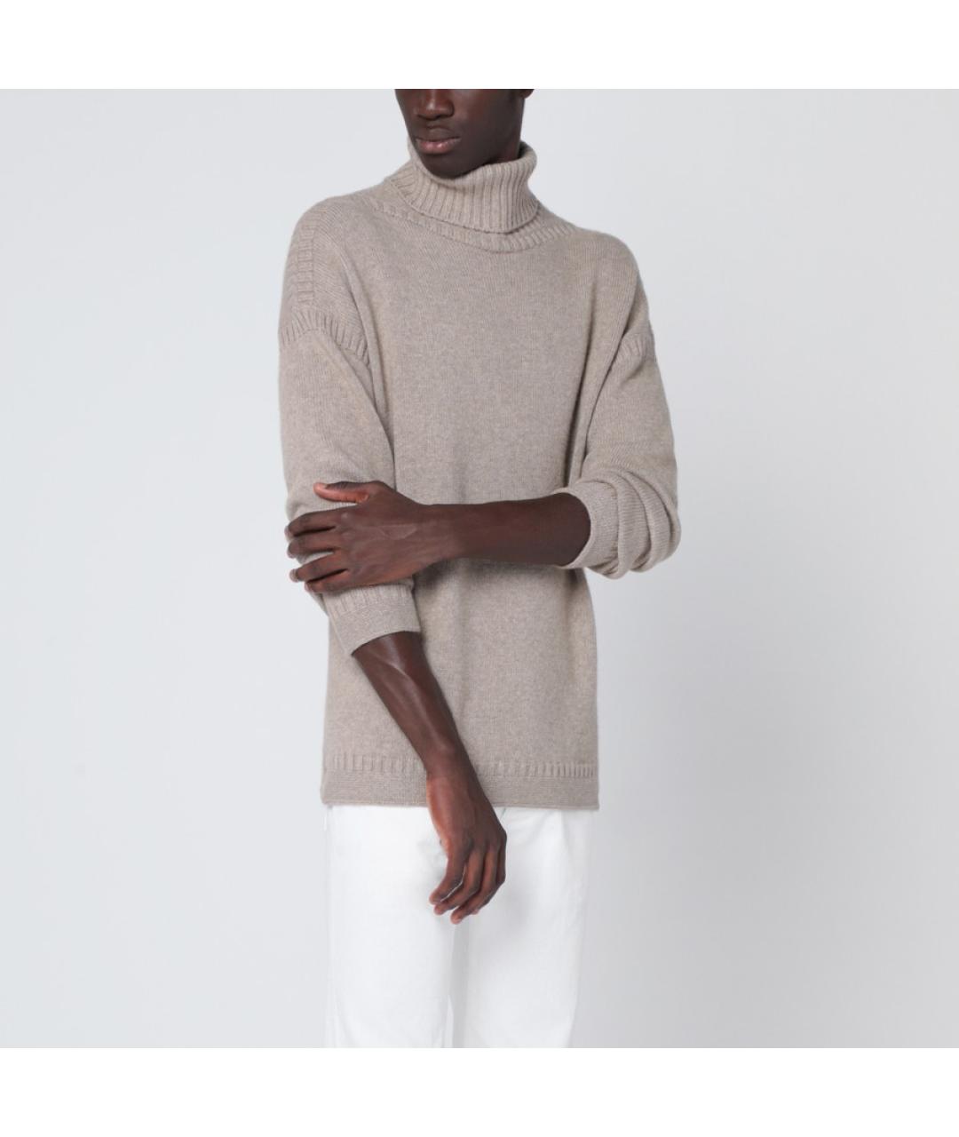 LORO PIANA Серый кашемировый джемпер / свитер, фото 1