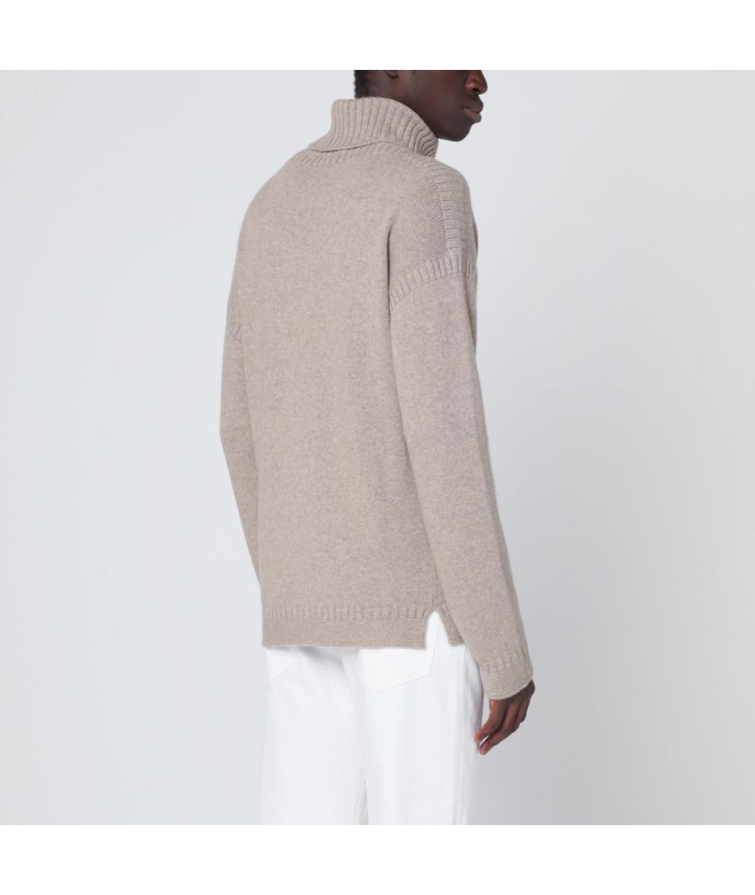 LORO PIANA Серый кашемировый джемпер / свитер, фото 3