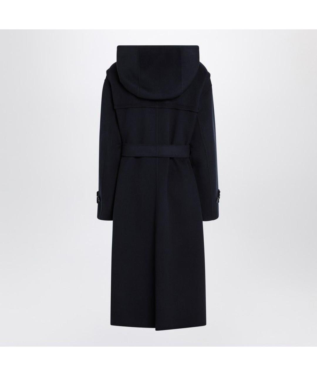 'S MAX MARA Темно-синее шерстяное пальто, фото 4