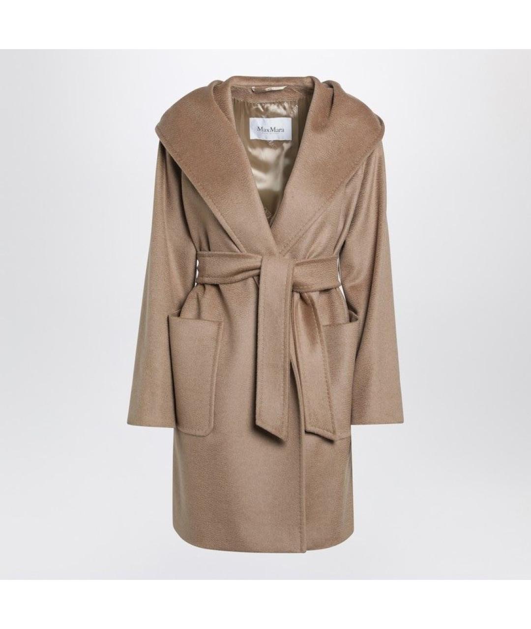 MAX MARA Бежевое шерстяное пальто, фото 3