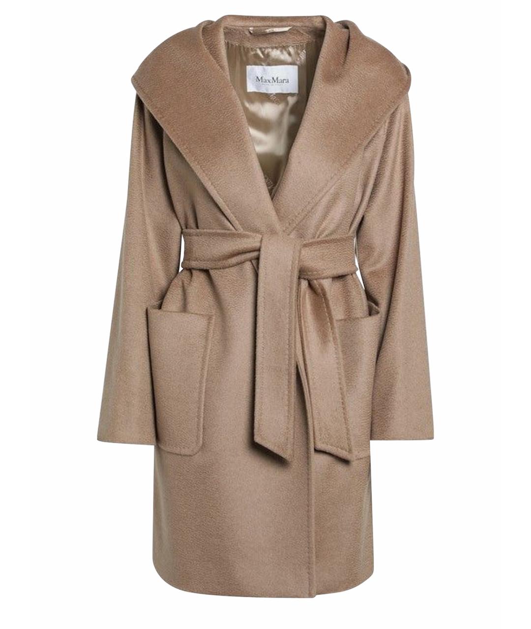 MAX MARA Бежевое шерстяное пальто, фото 1