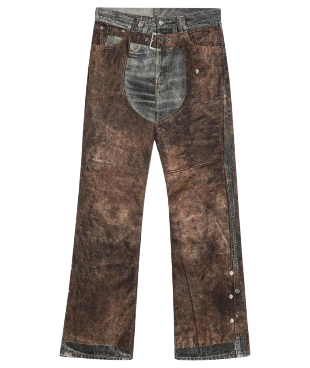 ACNE STUDIOS Мульти хлопковые повседневные брюки, фото 1